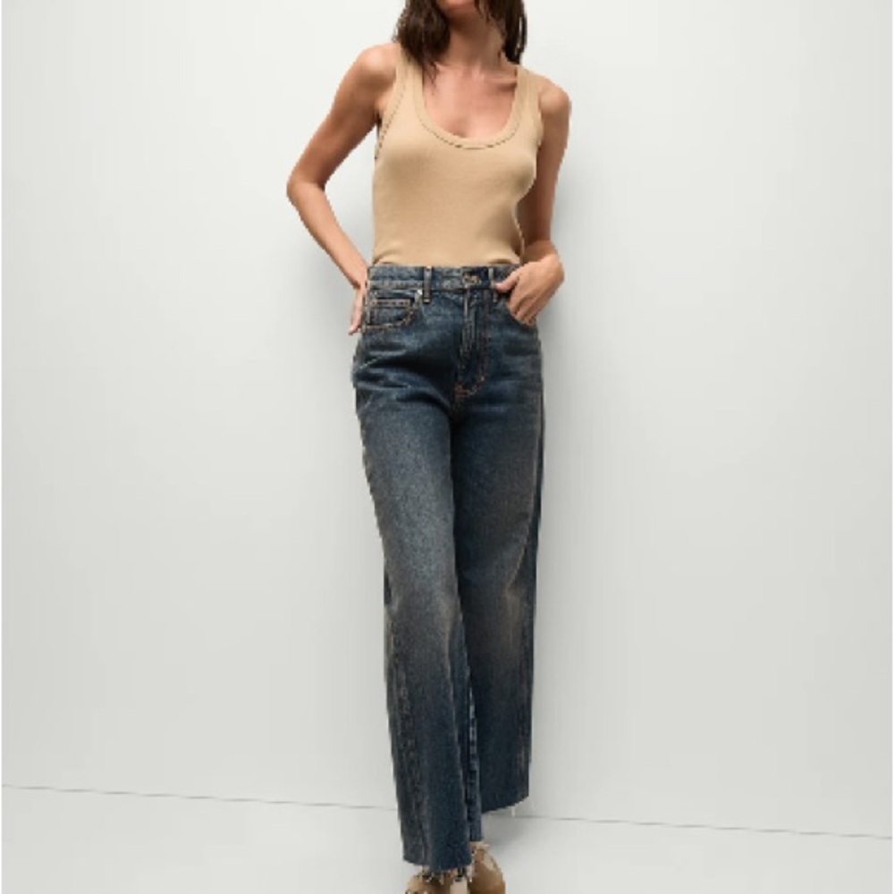 Taylor Cropped Wide-Leg Jean | 30 | size 10